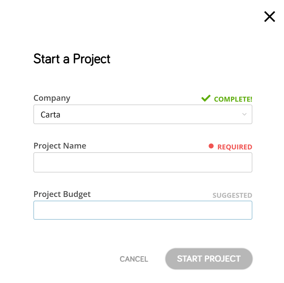 Starting a New Project